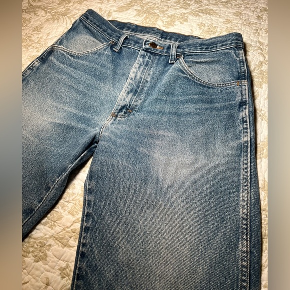 Vintage 90s Rustler Regular Straight Leg Distressed Jeans Denim size 12 33x30 - Picture 6 of 13